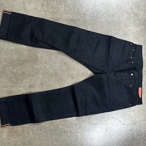 Jeans shop  black raw selvedge jeans